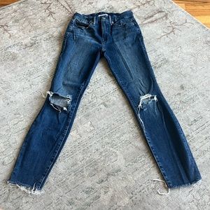 Good American good legs crop jeans